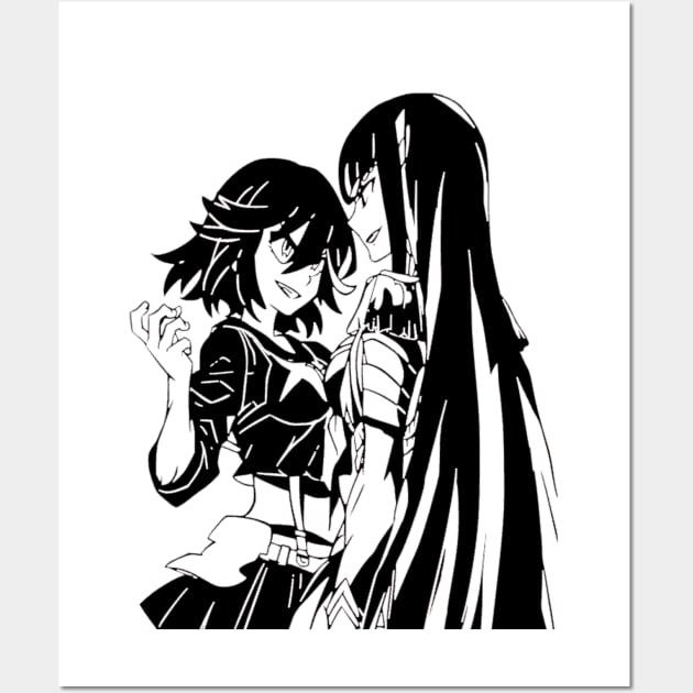 Kill la Kill Ryuko and Satsuki Wall Art by OtakuPapercraft